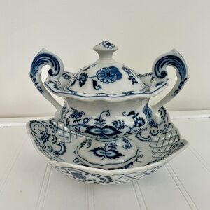 Vintage Blue Danube Mayonnaise Jar JAPAN Collectable